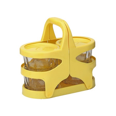 Carry Glass And Plastic Picnic Tiffin