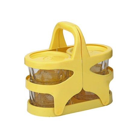 Carry Glass And Plastic Picnic Tiffin