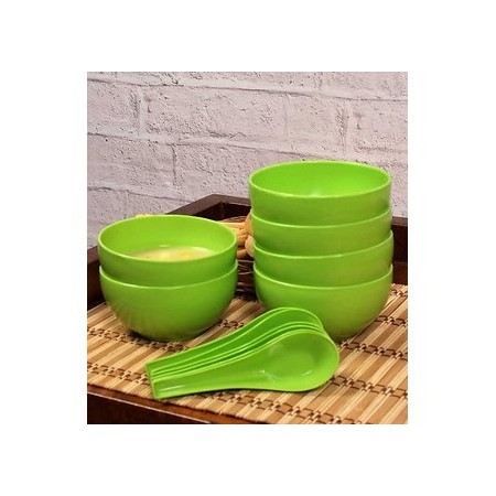 Green Soup Bowl Set